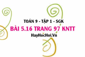 Bài 5.16 Toán 9 tập 1 SGK Kết nối tri thức